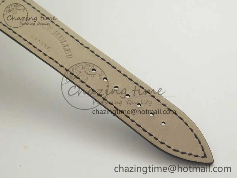 Supportive Long Island Color Dream SS Diamonds Bezel GF 1:1 Best Edition on Black Leather Strap Swiss Quartz 10702