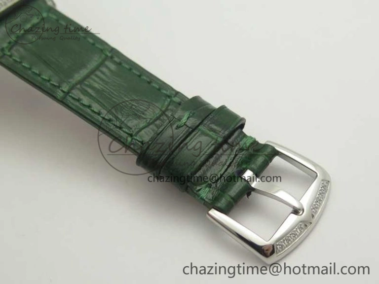 Supportive Long Island Color Dream SS Diamonds Bezel GF 1:1 Best Edition on Black Leather Strap Swiss Quartz 10702