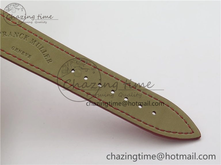 Long Island Ladies SS Diamonds Bezel ZF 1:1 Mother of Pearl Dial on Red Leather Strap Swiss Ronda Quartz Durable 6530