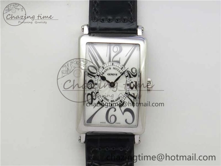 Elegant Long Island Ladies SS ZF 1:1 Best Edition on Black Leather Strap Ronda Quartz 6541