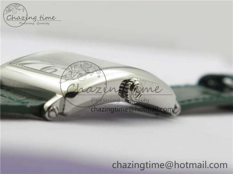 Long Island Ladies SS ZF 1:1 Best Edition on Green Leather Strap Ronda Quartz Unique 6538