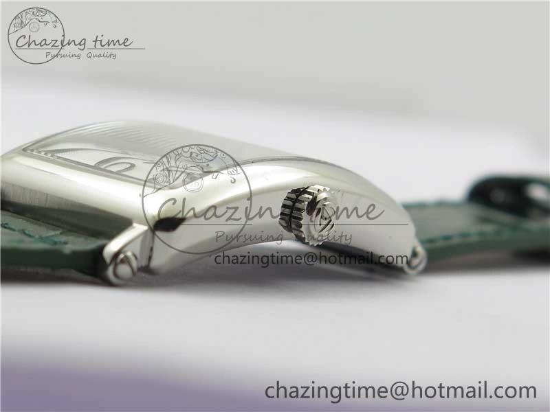 Long Island Ladies SS ZF 1:1 Best Edition on Green Leather Strap Ronda Quartz Unique 6538