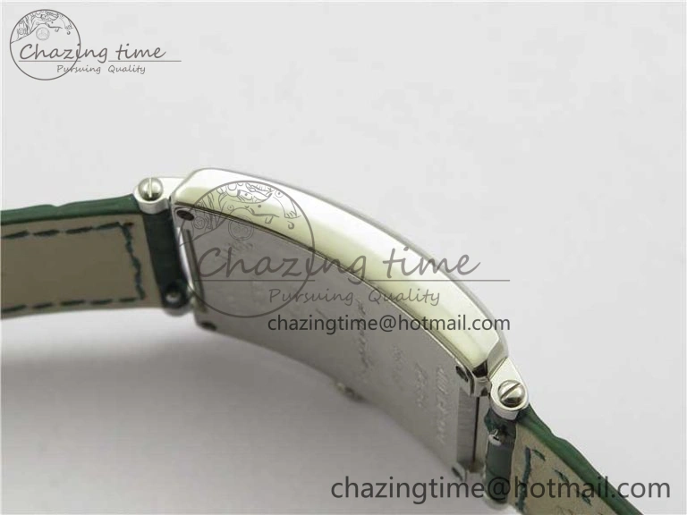 Long Island Ladies SS ZF 1:1 Best Edition on Green Leather Strap Ronda Quartz Unique 6538