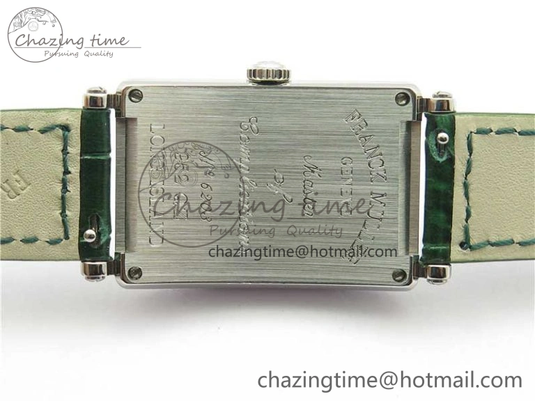 Long Island Ladies SS ZF 1:1 Best Edition on Green Leather Strap Ronda Quartz Unique 6538