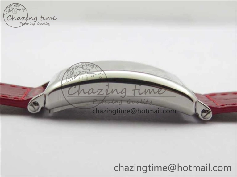 Long Island Ladies SS ZF 1:1 Best Edition on Red Leather Strap Ronda Quartz Trendsetting 10361