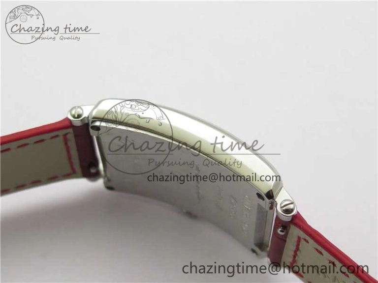Long Island Ladies SS ZF 1:1 Best Edition on Red Leather Strap Ronda Quartz Trendsetting 10361