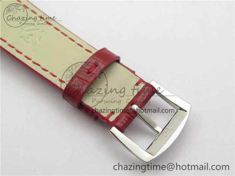 Long Island Ladies SS ZF 1:1 Best Edition on Red Leather Strap Ronda Quartz Trendsetting 10361