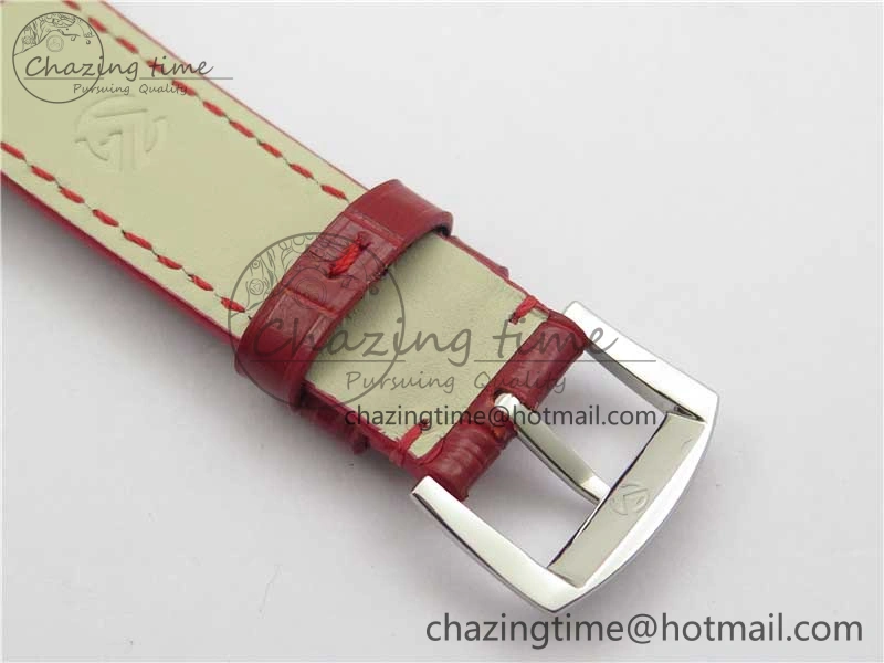 Long Island Ladies SS ZF 1:1 Best Edition on Red Leather Strap Ronda Quartz Trendsetting 10361