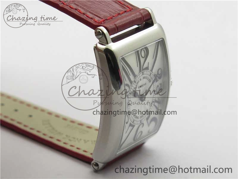 Long Island Ladies SS ZF 1:1 Best Edition on Red Leather Strap Ronda Quartz Trendsetting 10361