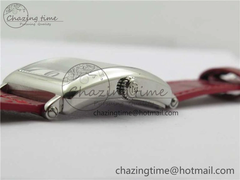 Long Island Ladies SS ZF 1:1 Best Edition on Red Leather Strap Ronda Quartz Trendsetting 10361