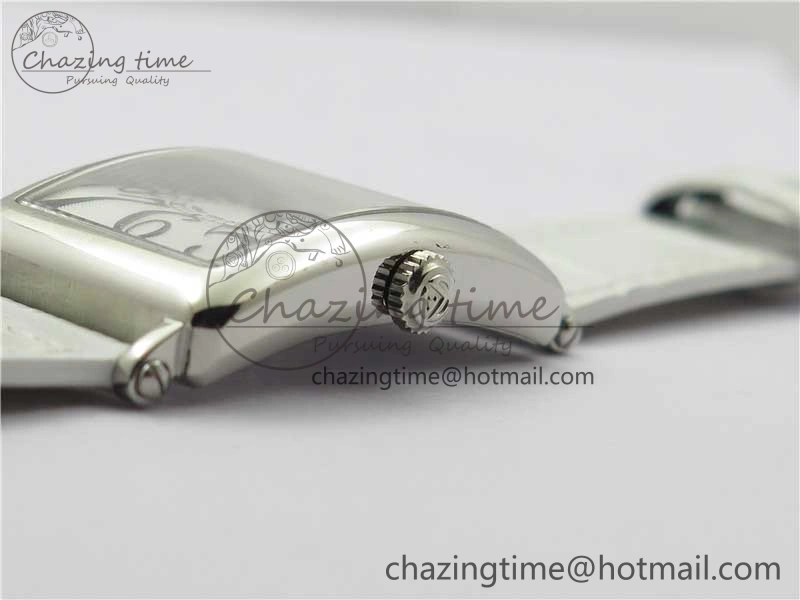 TravelReady Long Island Ladies SS ZF 1:1 Best Edition on White Leather Strap Ronda Quartz 6543