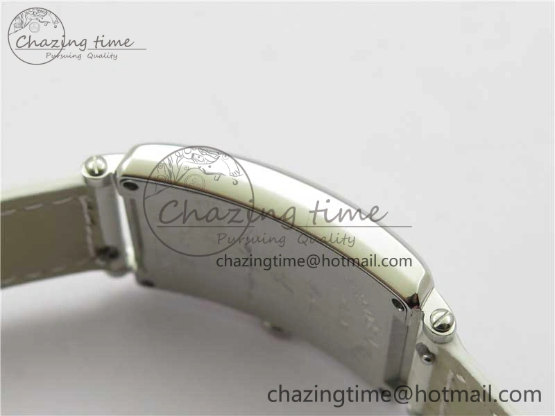 TravelReady Long Island Ladies SS ZF 1:1 Best Edition on White Leather Strap Ronda Quartz 6543