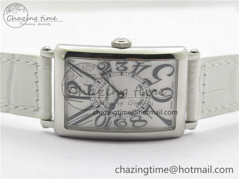 TravelReady Long Island Ladies SS ZF 1:1 Best Edition on White Leather Strap Ronda Quartz 6543