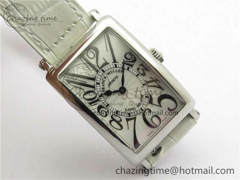 TravelReady Long Island Ladies SS ZF 1:1 Best Edition on White Leather Strap Ronda Quartz 6543