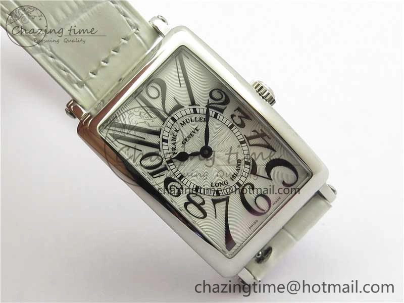 TravelReady Long Island Ladies SS ZF 1:1 Best Edition on White Leather Strap Ronda Quartz 6543