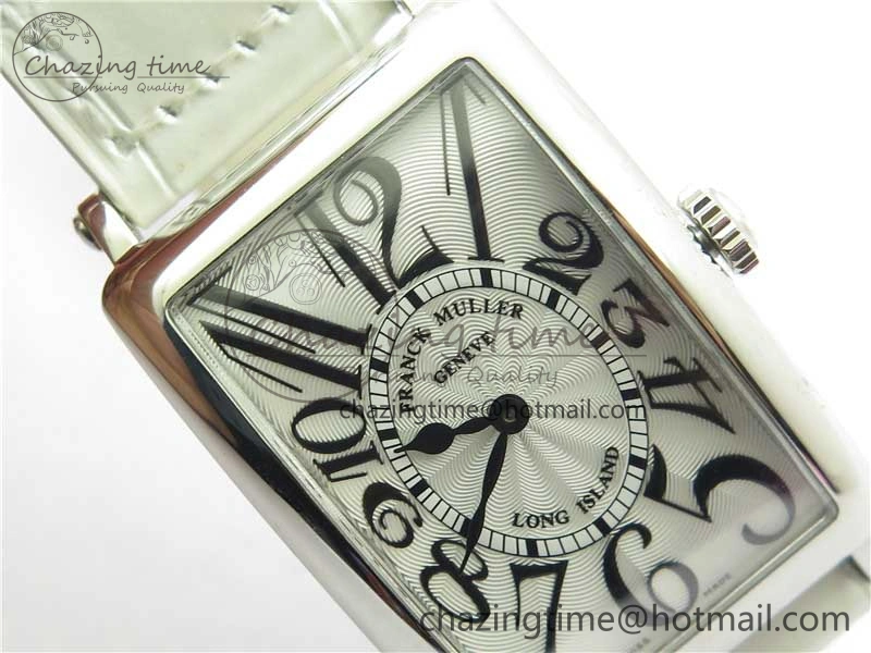 TravelReady Long Island Ladies SS ZF 1:1 Best Edition on White Leather Strap Ronda Quartz 6543