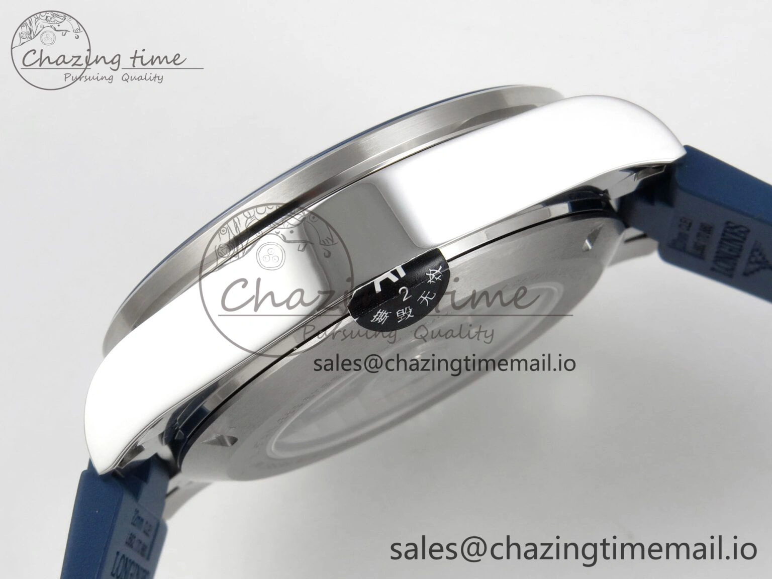 GoodFit Longines Conquest 40mm SS AF 1:1 Best Edition Blue Dial on Blue Rubber Strap A 7539