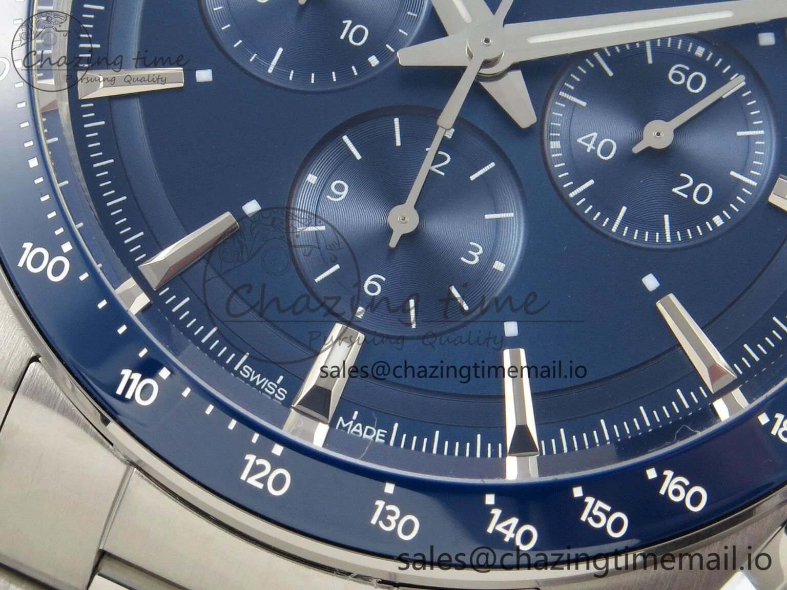 Effortless Longines Conquest 40mm SS AF 1:1 Best Edition Blue Dial on Stainless steel bracelet A 7534