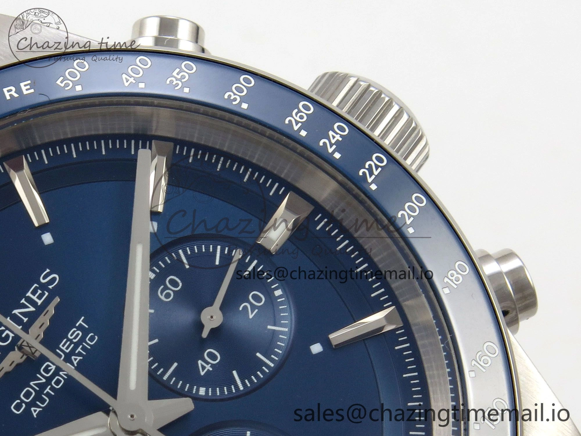 Effortless Longines Conquest 40mm SS AF 1:1 Best Edition Blue Dial on Stainless steel bracelet A 7534