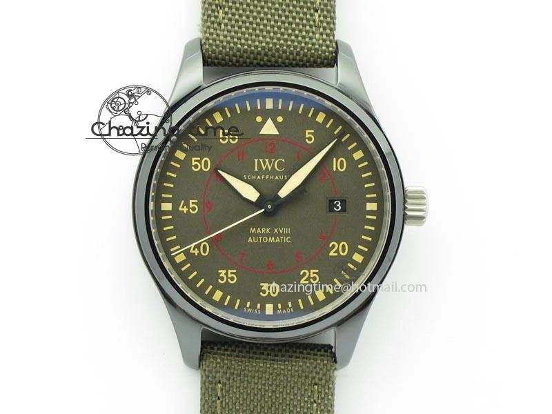 MARK XVII IW324702 Real Ceramic MK Best Edition Green Dial On Green Nylon Strap A Original 7288