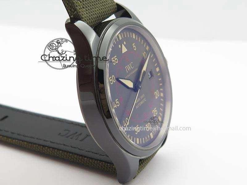 MARK XVII IW324702 Real Ceramic MK Best Edition Green Dial On Green Nylon Strap A Original 7288