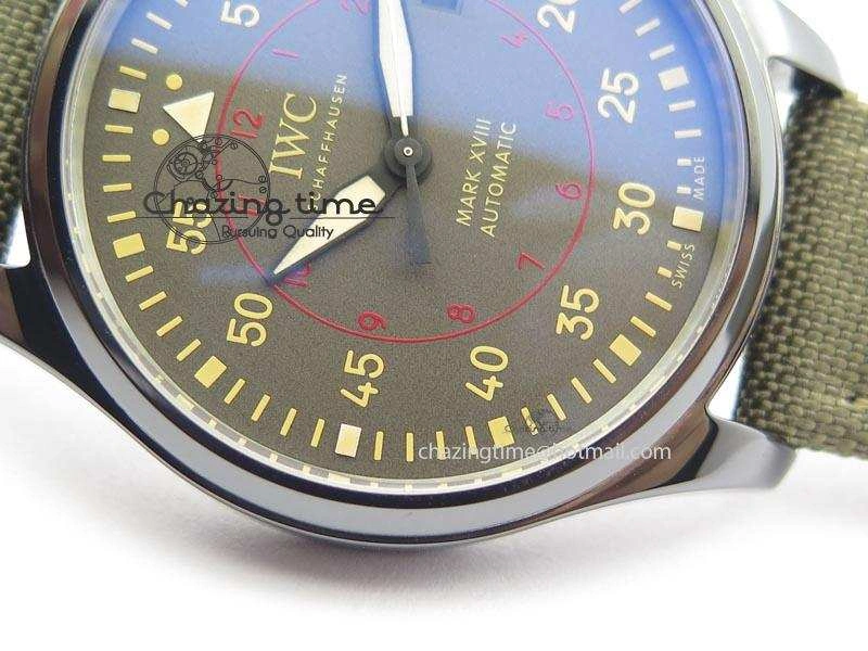 MARK XVII IW324702 Real Ceramic MK Best Edition Green Dial On Green Nylon Strap A Original 7288