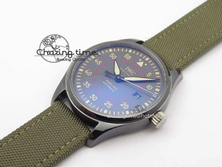 MARK XVII IW324702 Real Ceramic MK Best Edition Green Dial On Green Nylon Strap A Original 7288