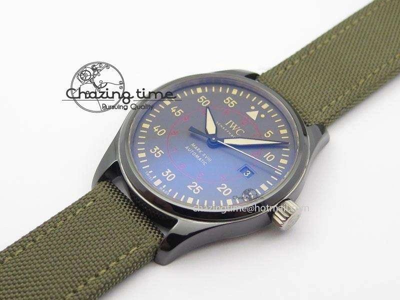 MARK XVII IW324702 Real Ceramic MK Best Edition Green Dial On Green Nylon Strap A Original 7288