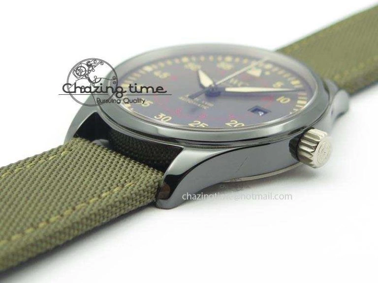 MARK XVII IW324702 Real Ceramic MK Best Edition Green Dial On Green Nylon Strap A Original 7288