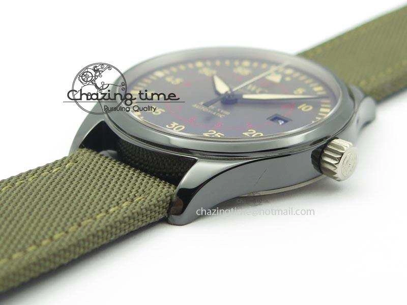 MARK XVII IW324702 Real Ceramic MK Best Edition Green Dial On Green Nylon Strap A Original 7288