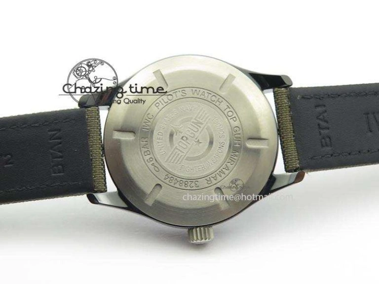MARK XVII IW324702 Real Ceramic MK Best Edition Green Dial On Green Nylon Strap A Original 7288