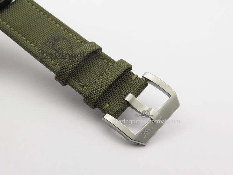 MARK XVII IW324702 Real Ceramic MK Best Edition Green Dial On Green Nylon Strap A Original 7288