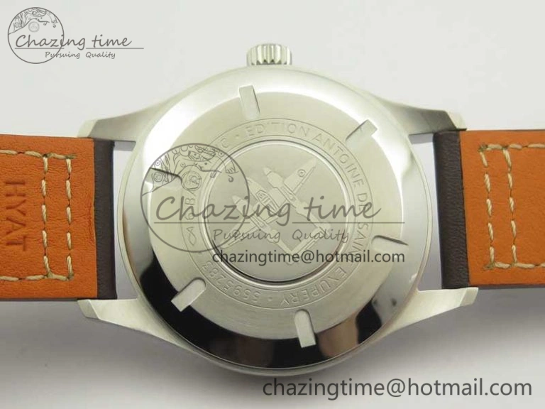 Chic MARK XVIII ANTOINE DE SAINT EXUPÉRY IW327003 SS MKS 1:1 Best Edition on Brown Leather MIYOTA 7193