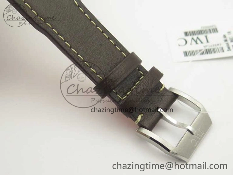 Chic MARK XVIII ANTOINE DE SAINT EXUPÉRY IW327003 SS MKS 1:1 Best Edition on Brown Leather MIYOTA 7193