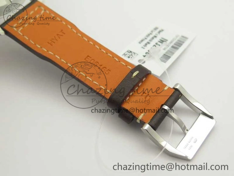 Chic MARK XVIII ANTOINE DE SAINT EXUPÉRY IW327003 SS MKS 1:1 Best Edition on Brown Leather MIYOTA 7193