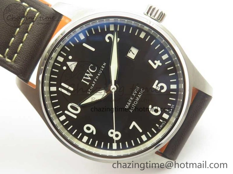 Chic MARK XVIII ANTOINE DE SAINT EXUPÉRY IW327003 SS MKS 1:1 Best Edition on Brown Leather MIYOTA 7193
