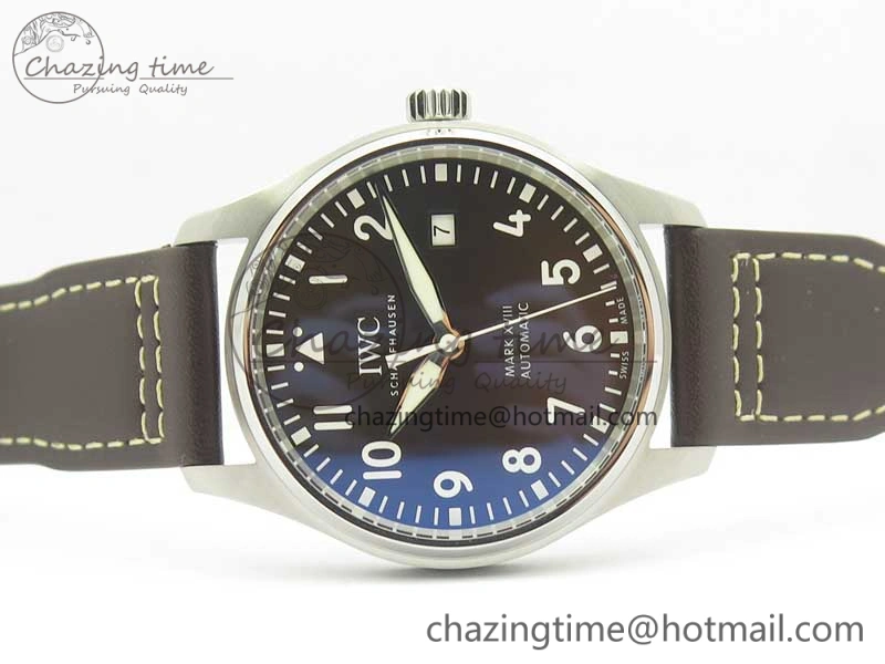 Chic MARK XVIII ANTOINE DE SAINT EXUPÉRY IW327003 SS MKS 1:1 Best Edition on Brown Leather MIYOTA 7193