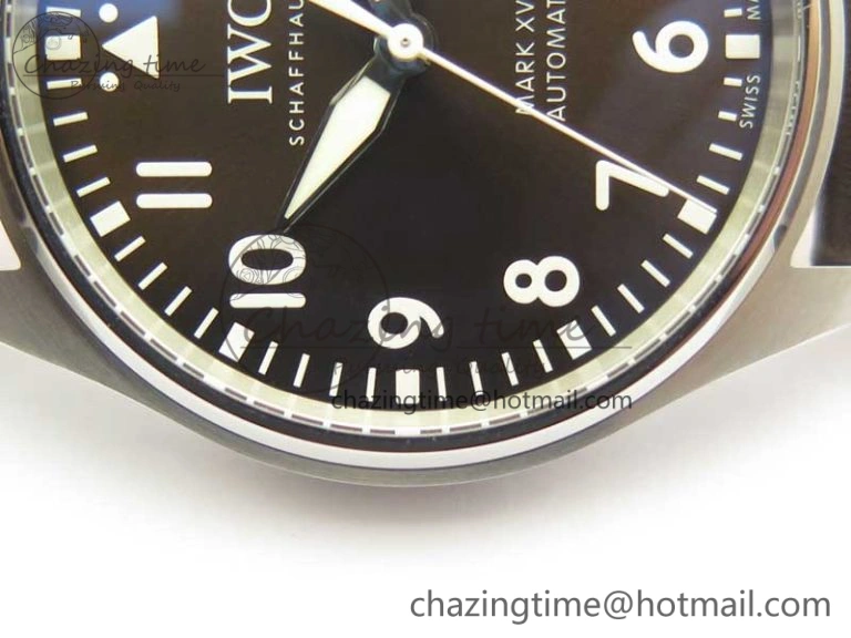 Chic MARK XVIII ANTOINE DE SAINT EXUPÉRY IW327003 SS MKS 1:1 Best Edition on Brown Leather MIYOTA 7193