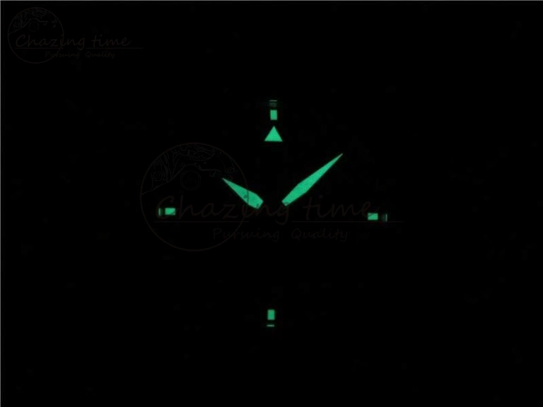 Refined MARK XVIII IW327001 SS FKF 1:1 Best Edition Black Dial On Black Leather Strap 7119