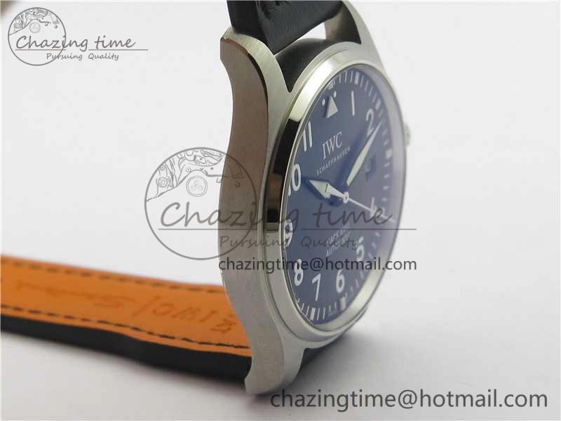 Refined MARK XVIII IW327001 SS FKF 1:1 Best Edition Black Dial On Black Leather Strap 7119