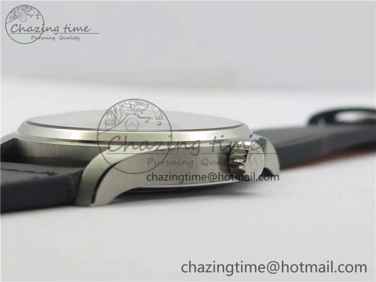 Refined MARK XVIII IW327001 SS FKF 1:1 Best Edition Black Dial On Black Leather Strap 7119