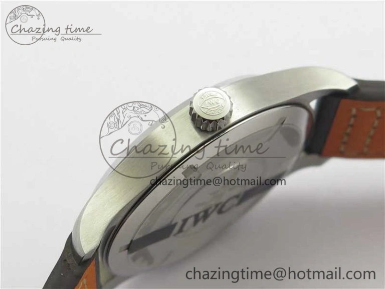 Supportive MARK XVIII Le Petit Prince IW327003 SS FKF 1:1 Best Edition Brown Dial On Brown Leather Strap 7118
