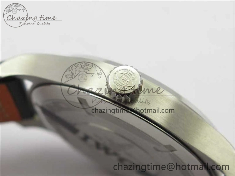 Supportive MARK XVIII Le Petit Prince IW327003 SS FKF 1:1 Best Edition Brown Dial On Brown Leather Strap 7118