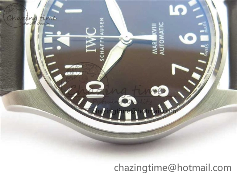 Supportive MARK XVIII Le Petit Prince IW327003 SS FKF 1:1 Best Edition Brown Dial On Brown Leather Strap 7118