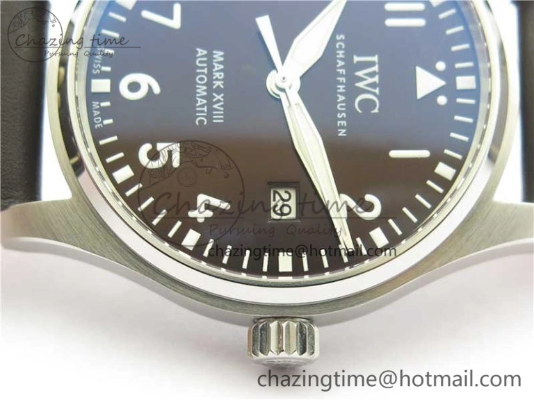 Supportive MARK XVIII Le Petit Prince IW327003 SS FKF 1:1 Best Edition Brown Dial On Brown Leather Strap 7118
