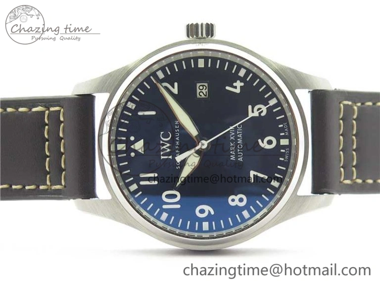 Thermal MARK XVIII Le Petit Prince IW327004 SS FKF 1:1 Best Edition Blue Dial On Brown Leather Strap 7117