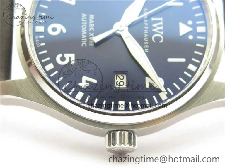 Thermal MARK XVIII Le Petit Prince IW327004 SS FKF 1:1 Best Edition Blue Dial On Brown Leather Strap 7117