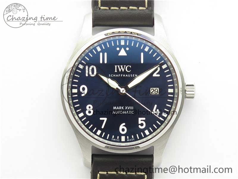 Thermal MARK XVIII Le Petit Prince IW327004 SS FKF 1:1 Best Edition Blue Dial On Brown Leather Strap 7117