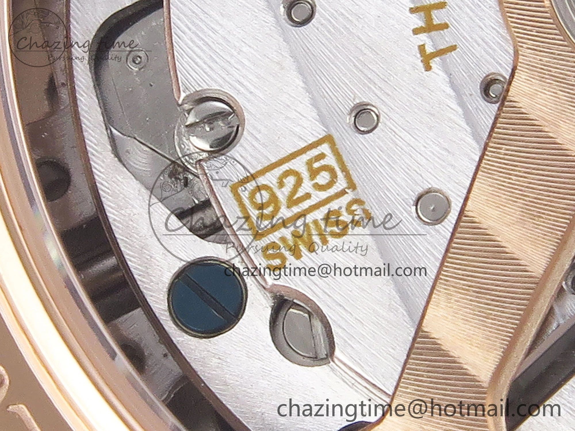Premium MASTER ULTRA THIN MOON RG APSF 1:1 BEST EDITION WHITE DIAL DIAMONDS BEZEL ON BROWN LEATHER STRAP SA925 SUPER CLONE 7415