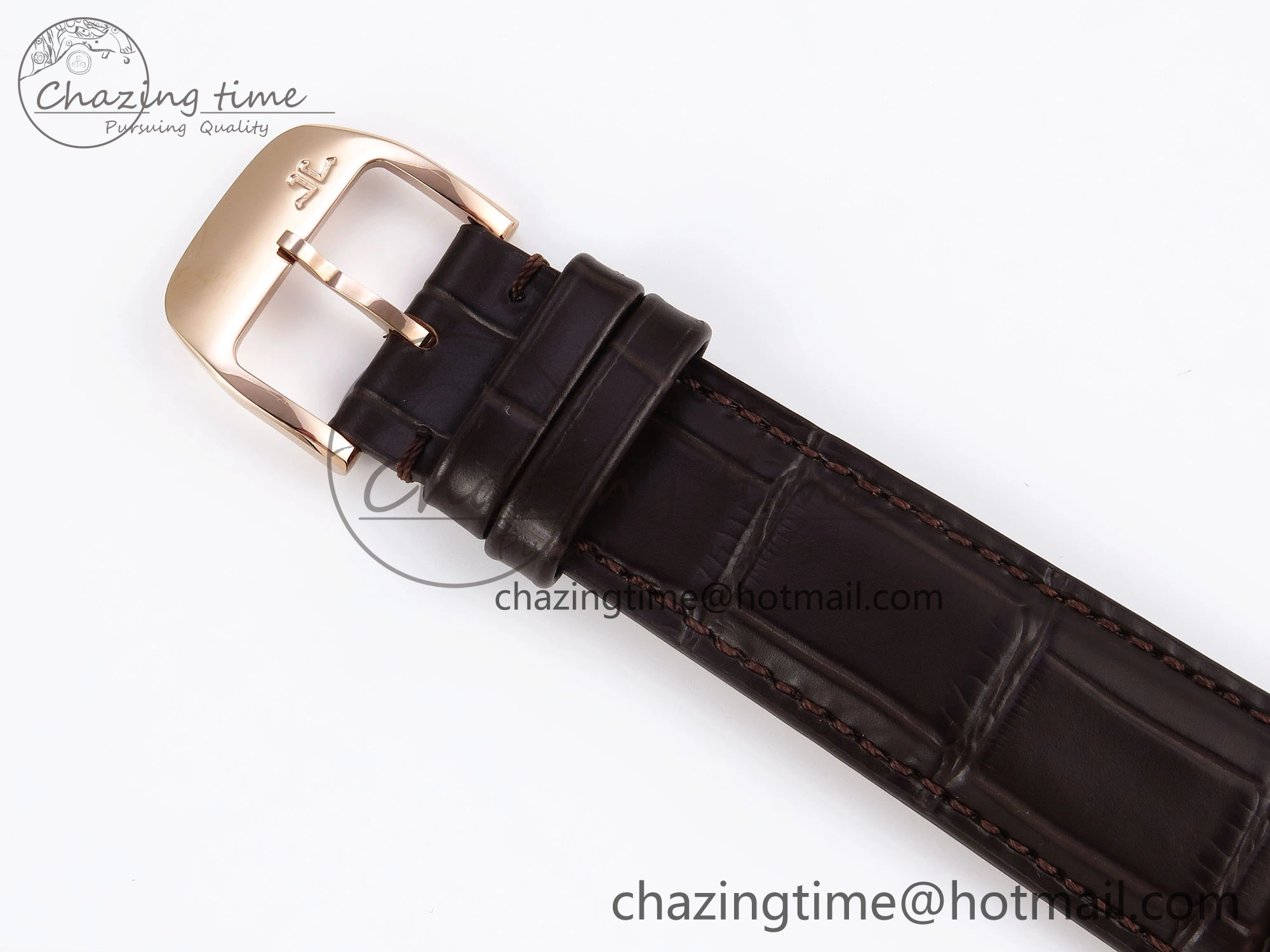 Premium MASTER ULTRA THIN MOON RG APSF 1:1 BEST EDITION WHITE DIAL DIAMONDS BEZEL ON BROWN LEATHER STRAP SA925 SUPER CLONE 7415